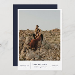 Moderne foto van afbeeldingen save the date