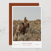 Moderne foto van afbeeldingen save the date (Voorkant / Achterkant)