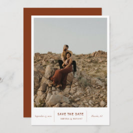 Moderne foto van afbeeldingen save the date