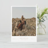 Moderne foto van afbeeldingen save the date (Staand voorkant)