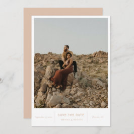 Moderne foto van afbeeldingen save the date