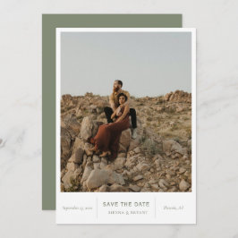 Moderne foto van afbeeldingen save the date