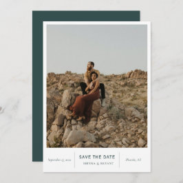 Moderne foto van afbeeldingen save the date