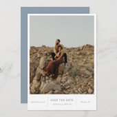 Moderne foto van afbeeldingen save the date (Voorkant / Achterkant)