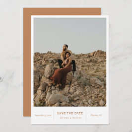 Moderne foto van afbeeldingen save the date