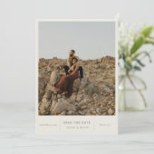 Moderne foto van afbeeldingen save the date (Staand voorkant)