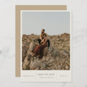 Moderne foto van afbeeldingen save the date (Voorkant / Achterkant)
