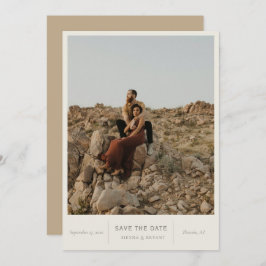 Moderne foto van afbeeldingen save the date