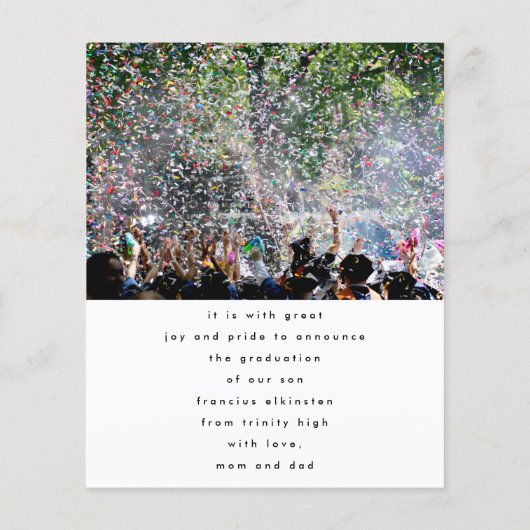 Moderne foto van Afstuderen op hogerschool (Achterkant)