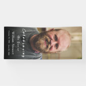 Moderne foto van begrafenis | Viering van het leve Spandoek (Horizontaal)