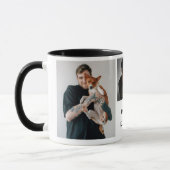 Moderne foto van beste hond papa mok (Links)