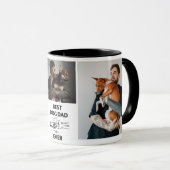 Moderne foto van beste hond papa mok (Voorkant rechts)