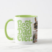 Moderne foto van beste hond papa mok (Links)