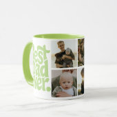 Moderne foto van beste hond papa mok (Voorkant links)
