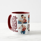 Moderne foto van beste hond papa mok (Voorkant links)