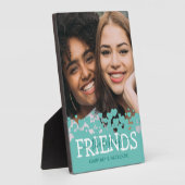 Moderne foto van beste vrienden fotoplaat (Zijkant)