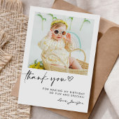 Moderne foto van Birthday Bedankkaart