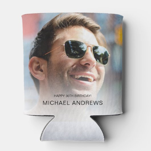 Moderne foto van Birthday Blikjeskoeler (Achterkant)