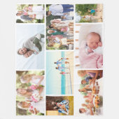 Moderne foto van collage Masonry Style White Fleece Deken (Voorkant)