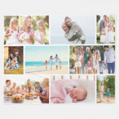 Moderne foto van collage Masonry Style White Fleece Deken (Voorkant (Horizontaal))