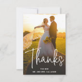 Moderne foto van eenvoudige liefde en Bedankt brui (Voorkant)