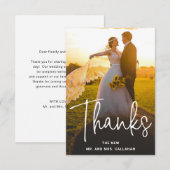 Moderne foto van eenvoudige liefde en Bedankt brui (Voorkant / Achterkant)