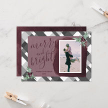 Moderne foto van familie met Kerstmis in Plum Gray