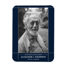 Moderne foto van geheugen-begrafenis magneet