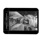 Moderne foto van geheugen-begrafenis magneet (Horizontaal)