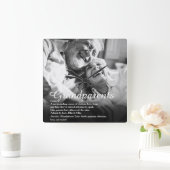 Moderne foto van grootouders Definitie Vierkante Klok (Huis)