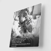 Moderne foto van grootouders Definitie Vierkante Klok (Hoek)