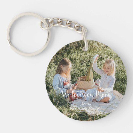 Moderne foto Van je mam Acrylische Sleutelhanger (Voorkant)
