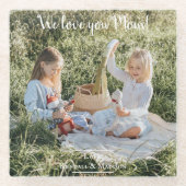 Moderne foto Van je mam Glass Onderzetter (Voorkant)