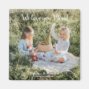 Moderne foto Van je mam Magnet