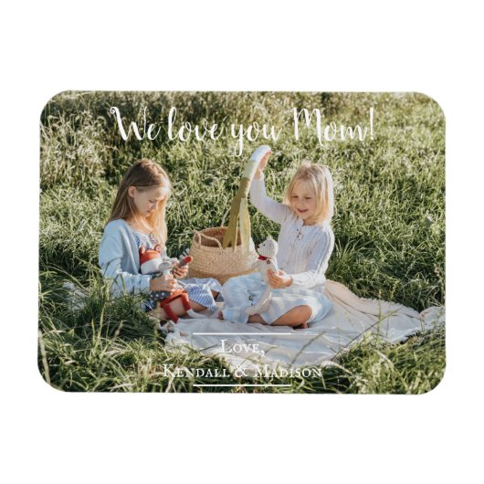 Moderne foto Van je mam Magnet Magneet (Horizontaal)