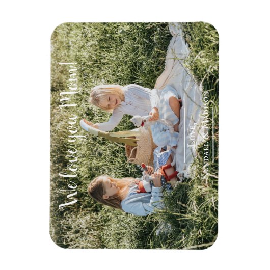 Moderne foto Van je mam Magnet Magneet (Verticaal)