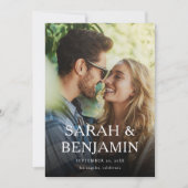 Moderne foto van M Verticaal beeld Opslaan Datum Kaart (Voorkant)