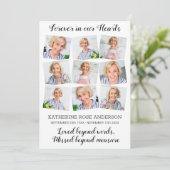 Moderne foto van Memorial Keepomwille Funeral Bedankkaart (Staand voorkant)