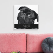 Moderne foto van Memory Pet Dog Memorial Canvas Afdruk (Insitu (Woonkamer))
