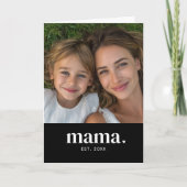 Moderne Foto van Moedige Mama Kaart (Voorkant)