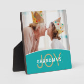 Moderne foto van oma's vreugde fotoplaat (Voorkant)