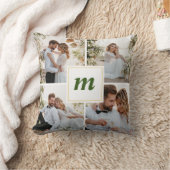 Moderne foto van pasgetrouwd koppel met Kerstmis Kussen (Deken)