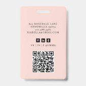 Moderne foto van professionele consultant voor bed badge (Achterkant)