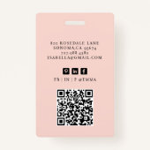 Moderne foto van professionele consultant voor bed badge (Achterkant)