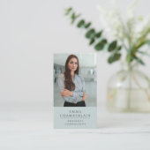 Moderne foto van professionele consultant voor bed visitekaartje (Staand voorkant)