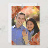 Moderne foto van Terracotta Copper Marble Geometri Kaart (Achterkant)