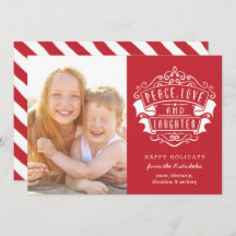 Moderne foto van vrede, liefde en lach | Rood