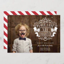 Moderne foto van vrede, liefde en lach | wit