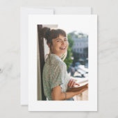 Moderne foto van zwart-wit Vrijgezellenfeest Kaart (Achterkant)