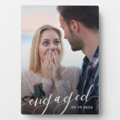 Moderne foto-verlovingsgeschenk fotoplaat (voorkant)